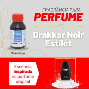 Essência Drakk Masculino Estilet P/ Perfumes Linha Vermelha Irmãos Haluli (100ml)