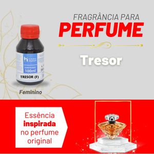 Essência Tresor Feminino P/ Perfumes Linha Vermelha Irmãos Haluli (100ml)