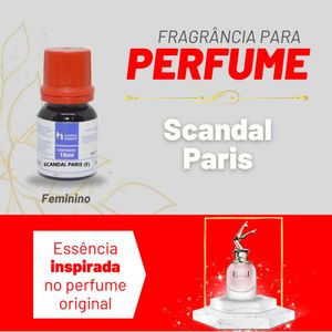 Essência Scandal Paris Feminino P/ Perfumes Linha Vermelha Irmãos Haluli (10ml)