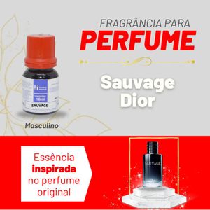 Essência Sauvage Masculino P/ Perfumes Linha Vermelha Irmãos Haluli (10ml)