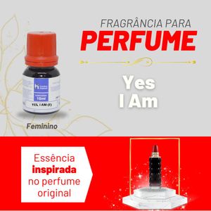 Essência Yes I AM Feminino P/ Perfumes Linha Vermelha Irmãos Haluli (10ml)