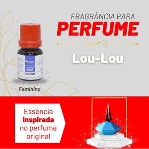 Essência LOU-LOU Feminino P/ Perfumes Linha Vermelha Irmãos Haluli (10ml)