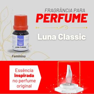 Essência Luna Classic Feminino P/ Perfumes Linha Vermelha Irmãos Haluli (10ml)