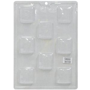 Forma de Acetato Simples Semiprofissional Sabonete Quadrado Ref. 27 (01 unidade)