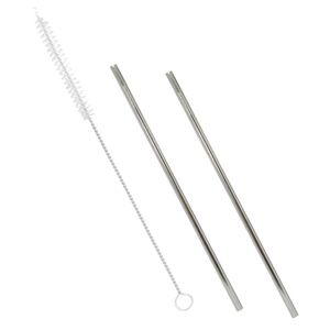 Conjunto de 2 Canudos Reutilizáveis em Inox com Escova Mimo Style (1 unidade)