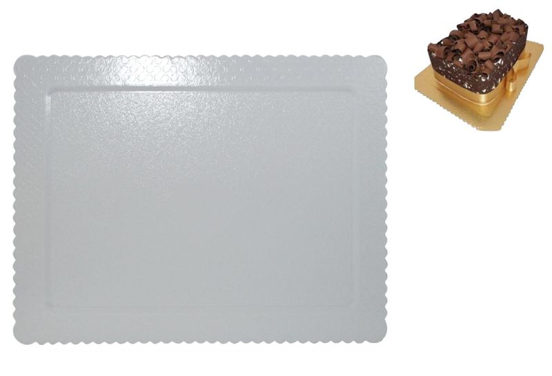 Cakeboard Retangular Branco 40x30cm Ref.: 4409.01 Ultraest (1 unidade)