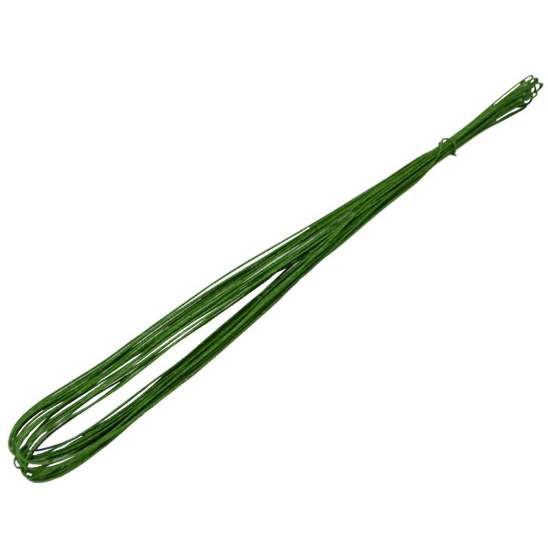 Meada de Arame Encapado Espessura N. 26 Verde Musgo 1 m Ref. EL 2637 Pistilos Primor (10 unidades)