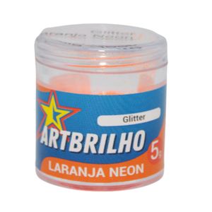 Glitter Laranja Neon ArtBrilho (5 gramas) - VALIDADE: 25/07/2025