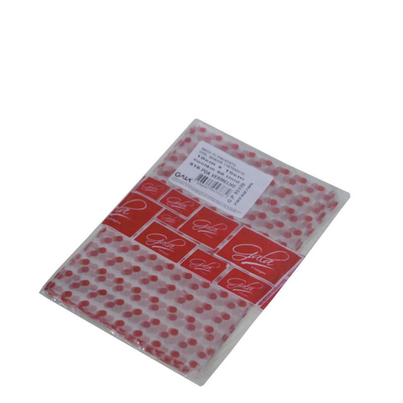 Saco-para-Presente-Poa-Vermelho-10X15cm-Ref.--916-Gala--50-unidades-