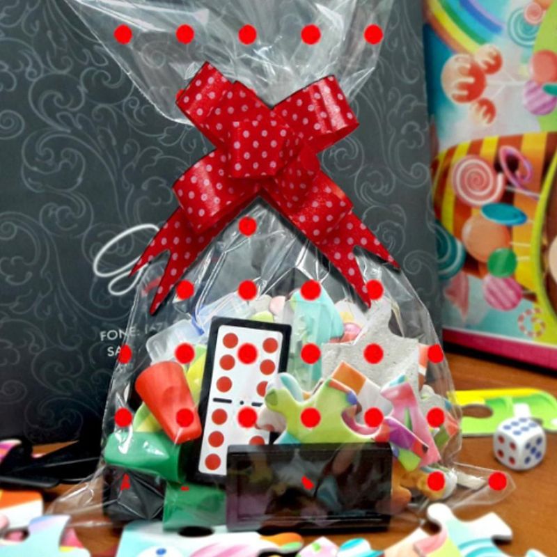 Saco-para-Presente-Poa-Vermelho-20x29cm-Ref.--916-Gala--50-unidades-