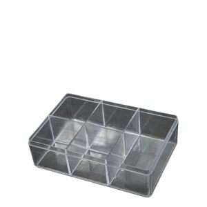 Caixa Organizadora P/ Miçangas e Pérolas C/ 5 Divisórias 15X10X4,5 NYBC (01 unidade)