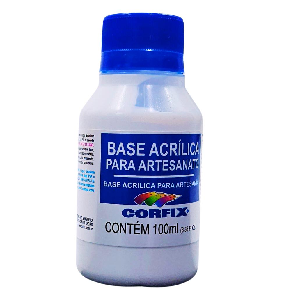 Base Acrílica P/ Artesanato Ref. 15120 Corfix (100ml) - Irmãos Haluli