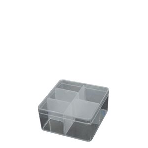 Caixa Organizadora P/ Miçangas e Pérolas C/ 5 Divisórias 9,5X9,5X5cm NYBC (01 unidade)