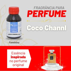 Essência Coco Channl Feminino P/ Perfumes Linha Vermelha Irmãos Haluli (100ml)