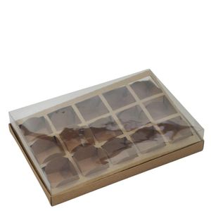 Caixa Premium Kraft P/ 15 Brigadeiros 22X15X5cm Papieri (01 unidade)