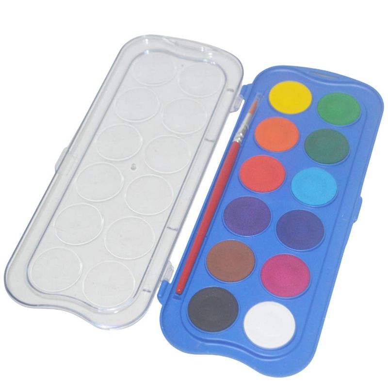 Estojo em Pastilhas Aquarela 12 Cores 30mm C/ Pincel Acquerelli Giotto (01 unidade)