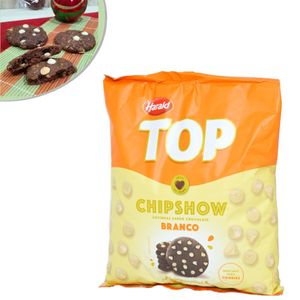 Cobertura Gotinhas Sabor Chocolate Branco Chipshow Top Harald (1.050kg) - VALIDADE:30/08/2025