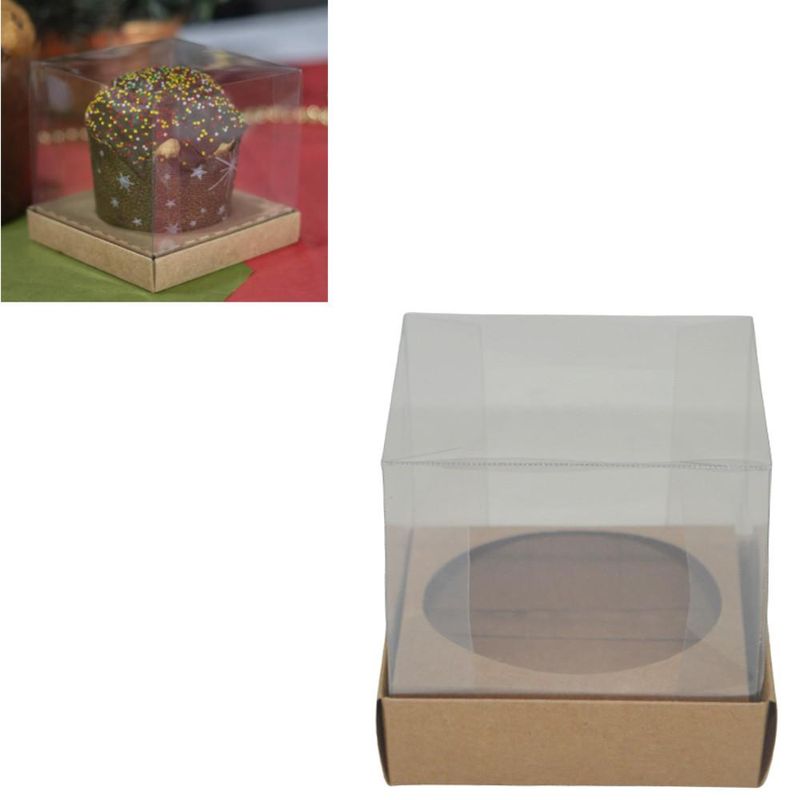 Caixa Gourmet Kraft 100g 10x10x9 Ref. CPP008 Papieri (01 unidade)