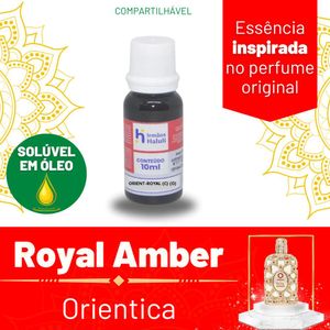 Essência Orient-Royal Compartilhado Solúvel em Óleo P/ Perfumes Linha Árabe Irmãos Haluli (10ml)