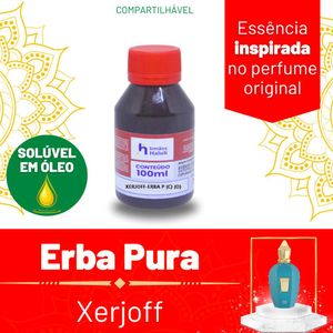 Essência Xerjoff-Erba P Compartilhado Solúvel em Óleo P/ Perfumes Linha Árabe Irmãos Haluli (100ml)