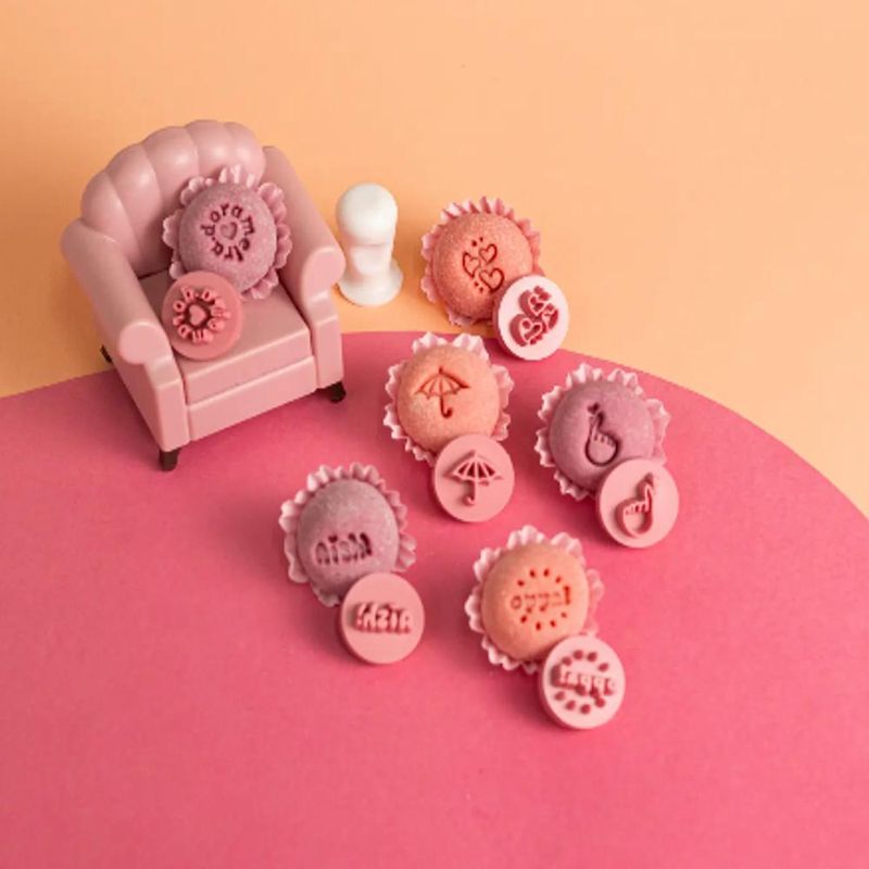 Kit Carimbo Dorama Rosa Bebê  BlueStar (07 peças)