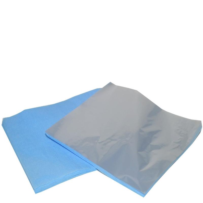 Papel Crepom para Bem Casados 15x17cm Cor Azul Claro UltraFest (40 Unidades)