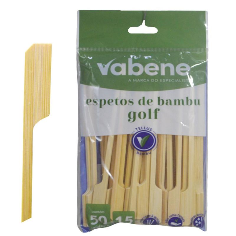 Os Espetos de Bambu Golf 15cm Ref. 30034 Vabene 50 unidades