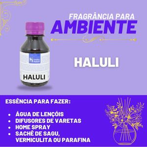 Essência Haluli para Ambiente e Difusor Linha Lilás Irmãos Haluli (100ml)