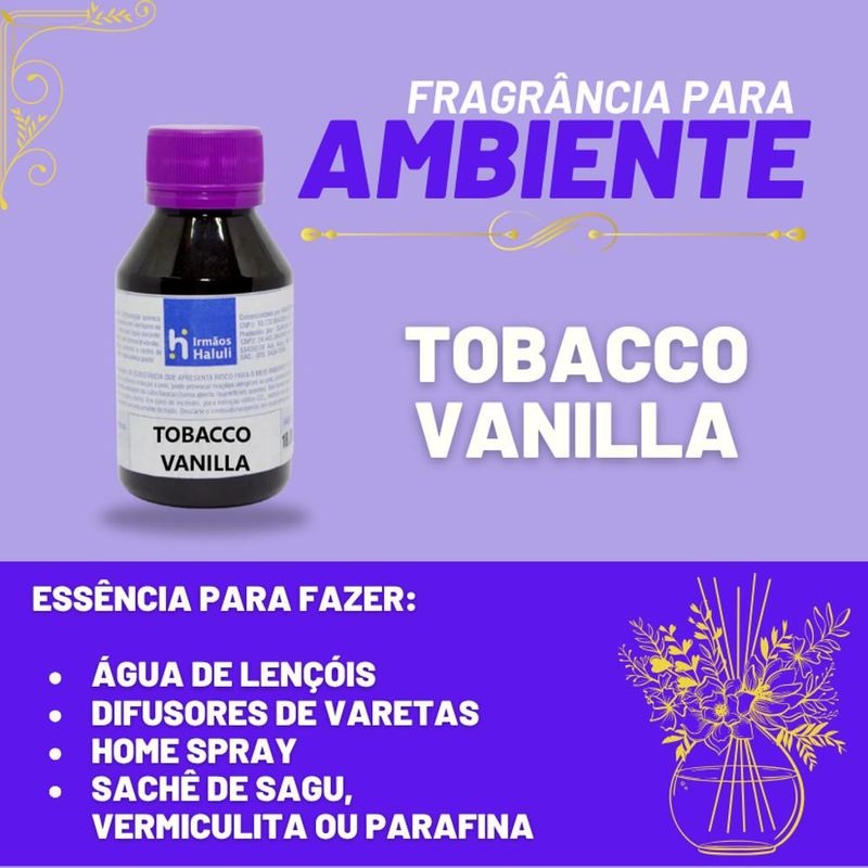Essencia-Tobacco-Vanilla-para-Ambiente-e-Difusor-Linha-Lilas-Irmaos-Haluli--100ml-