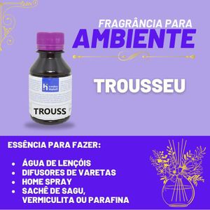 Essência Trous para Ambiente e Difusor Linha Lilás Irmãos Haluli (100ml)