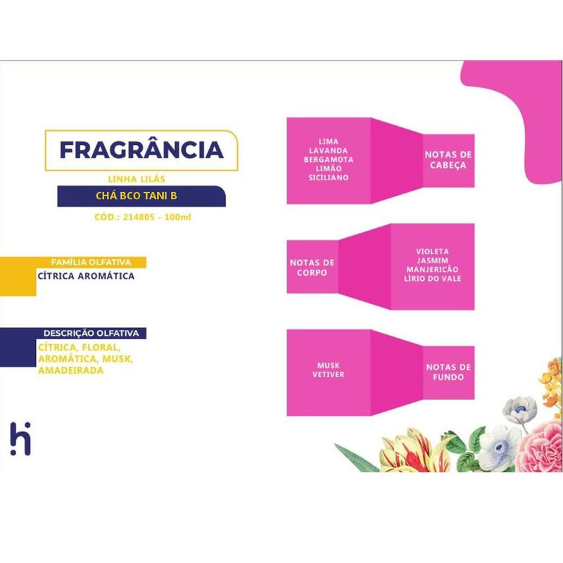 Essencia-Cha-Bco---Tani-B-para-Ambiente-e-Difusor-Linha-Lilas-Irmaos-Haluli--100ml-