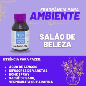 Essência Salão Beleza para Ambiente e Difusor Linha Lilás Irmãos Haluli (100ml)