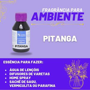 Essência Pitanga para Ambiente e Difusor Linha Lilás Irmãos Haluli (100ml)