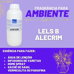Essência Lels B Alecrim para Ambiente e Difusor Linha Lilás Irmãos Haluli (1 litro)