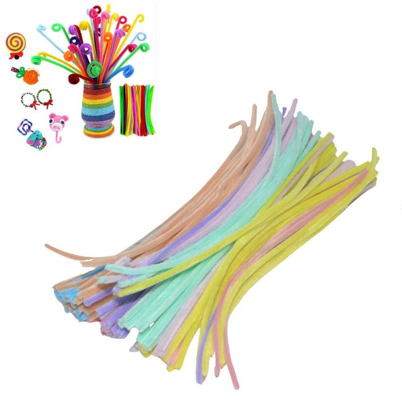 Haste-de-Chenille-Colorido-Claro-Ref--BY-0022CMIX-Art-Lille--100-unidades-