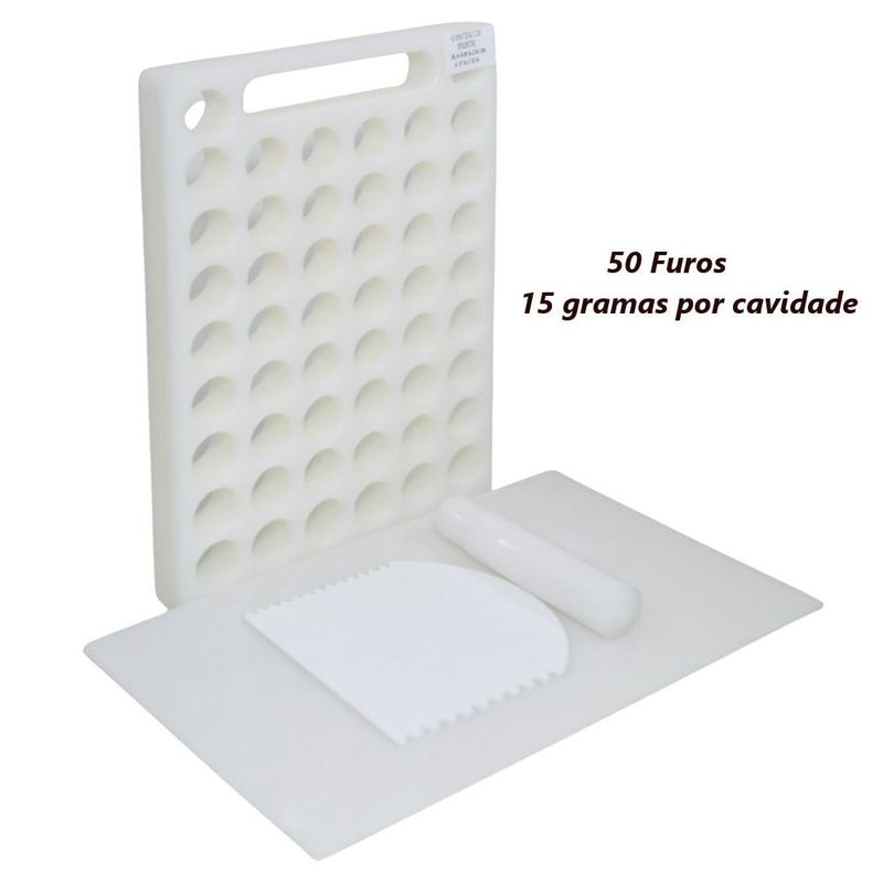Kit Placa Porcionadora 50 Furos 15g 2,5x19x28 PPD-005 Solrac (01 unidade)