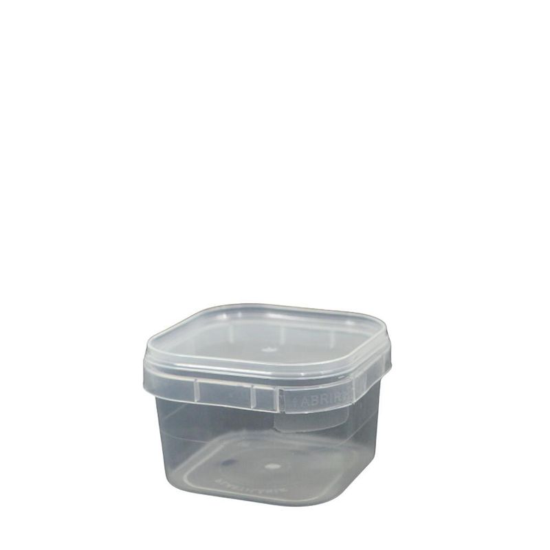 Pote Quadrado C/ Tampa Lacre 150ml Plastilânia (10 unidades)
