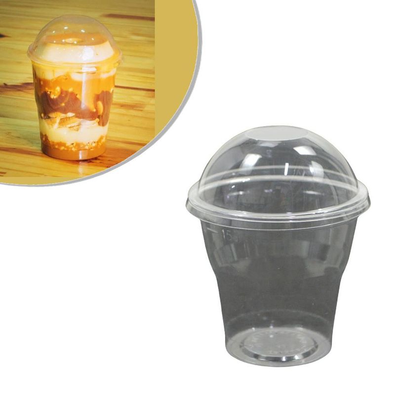 Copo Crystal Bello C/ Tampa Bolha 150ml Plastilânia (20 unidades)