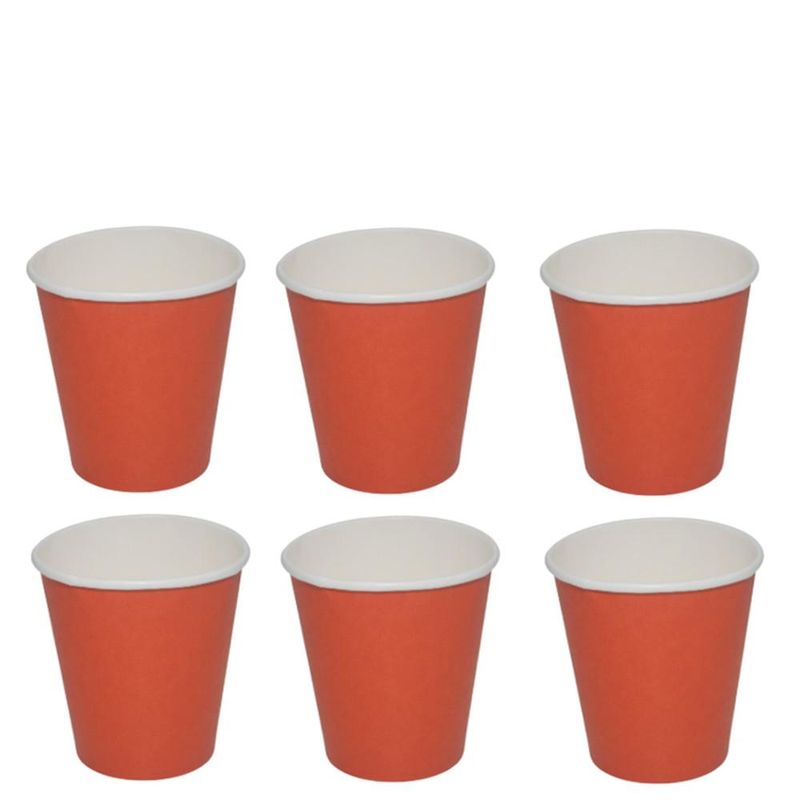 Copo de Papel Liso Vermelho 270ml Ref. MX011S Silver Festas (10 unidades)