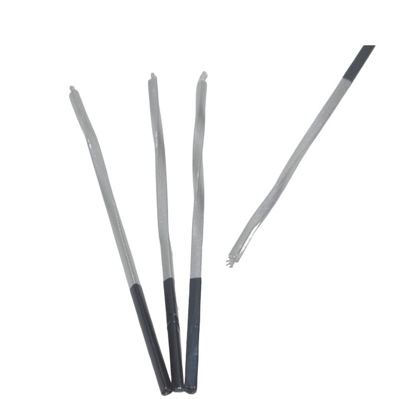 Vela Metalizada Torcida Prata Ref. V182 Silver Festas (04 Unidades)