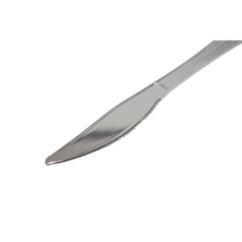 Colher de Refeição Linha Clássica Prata Ref. B0202010 Silver Plastic (10 unidades)