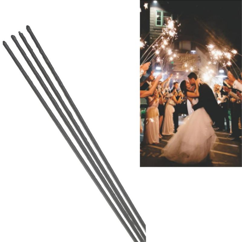 Vela Sparklers 60cm Silver Festas (04 unidades)