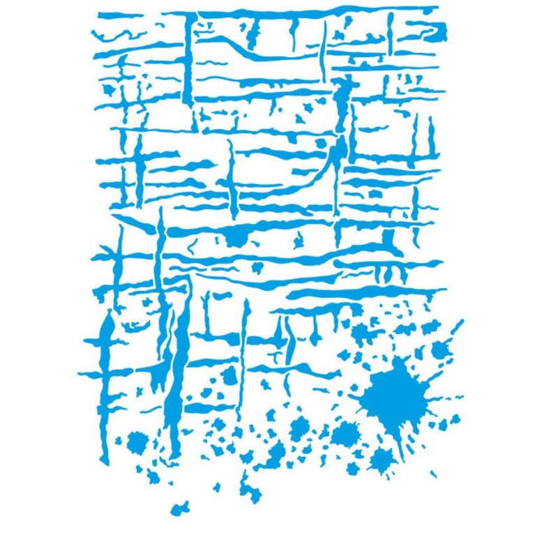 Stencil Simples de Acetato P/ Pintura 20x25cm Ref. STR-255 Mix Média Litoarte (01 Unidade)