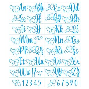 Stencil Simples de Acetato P/ Pintura 42x45cm Ref. ST3-001 Alfabeto Litoarte (01 Unidade)