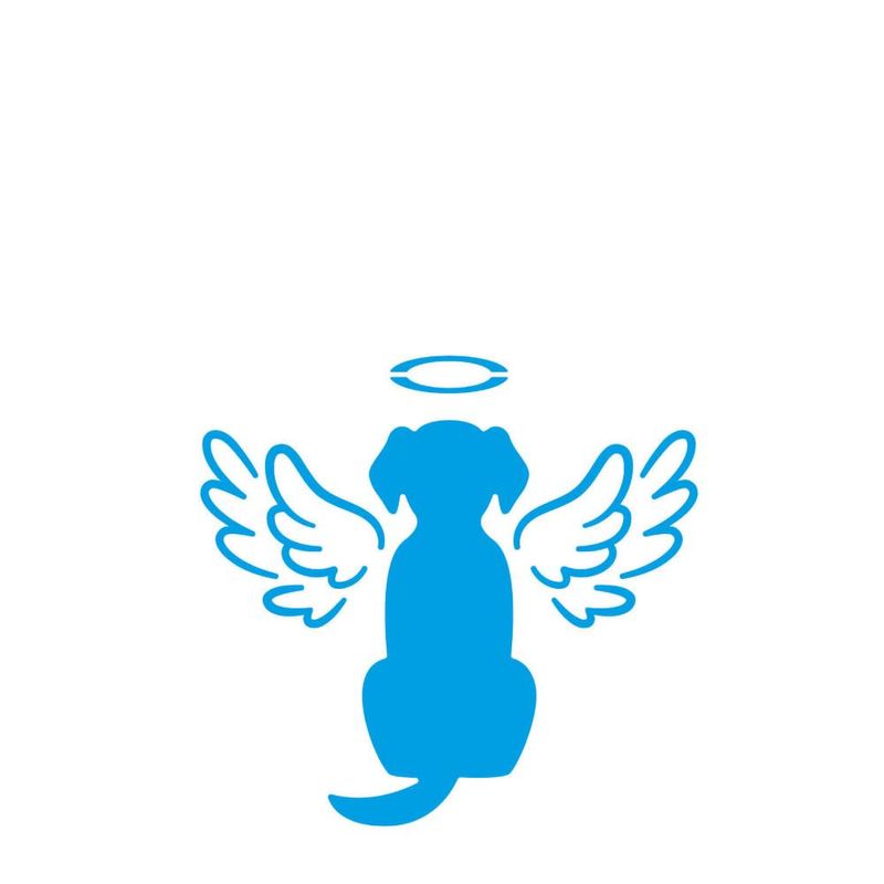 Stencil Simples de Acetato P/ Pintura 10X10cm Ref. ST-X-426 Cachorro Anjo Litoarte (01 Unidade)