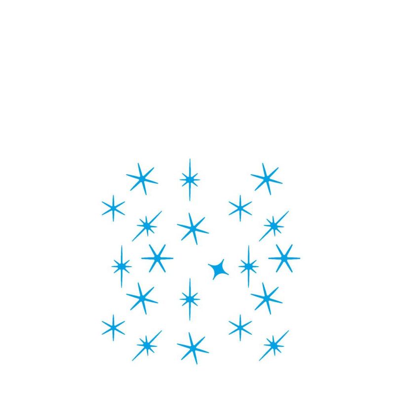 Stencil Simples de Acetato P/ Pintura 10X10cm Ref. ST-X-375 Estampa Brilhos Litoarte (01 Unidade)