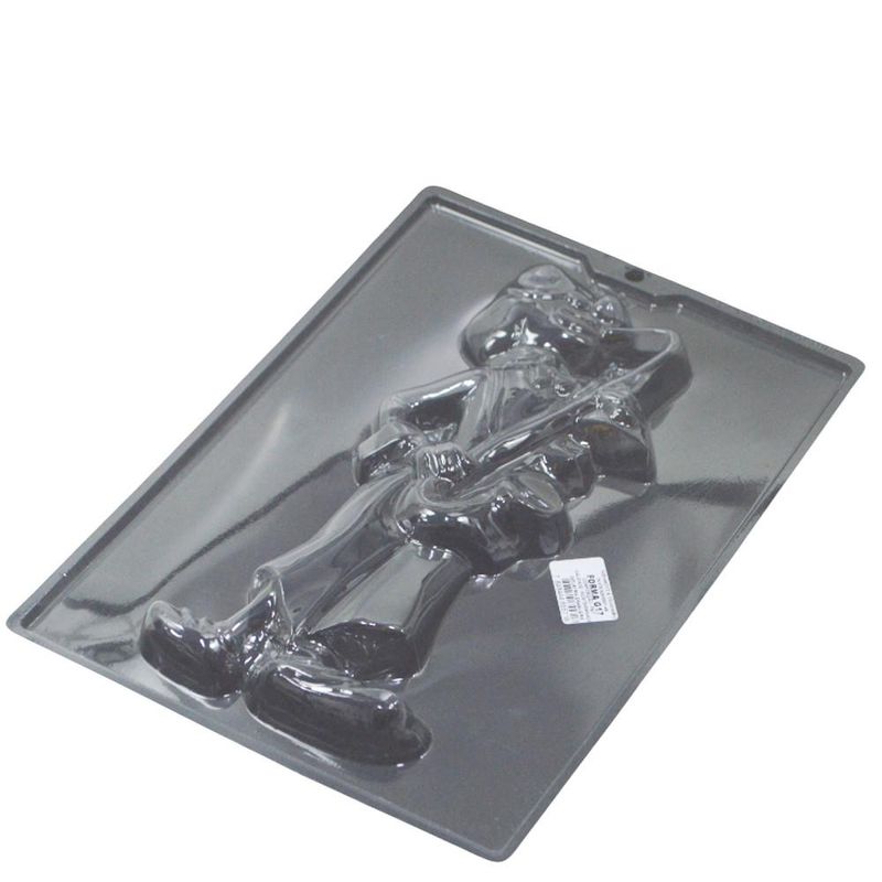 Forma de Acetato Simples Grande P/ Gesso Menino C/ Saxofone Ref. G17 Art Crystal (01 unidade)