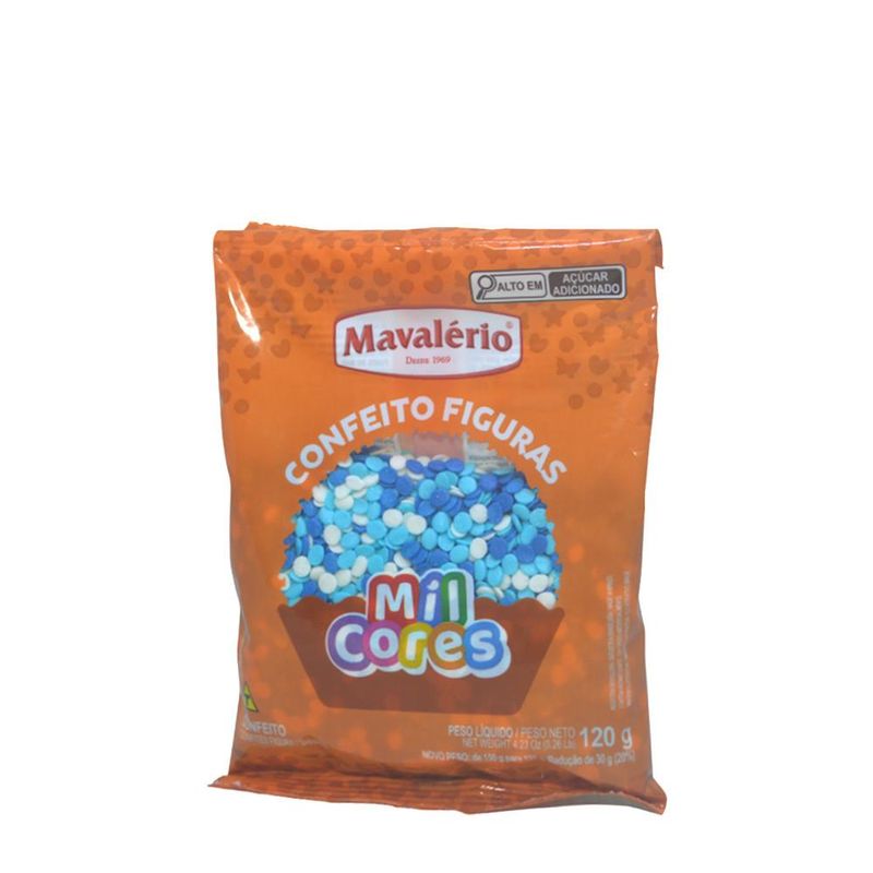 Confeito Figura Fundo do Mar Mil Cores Mavalério (120 gramas)