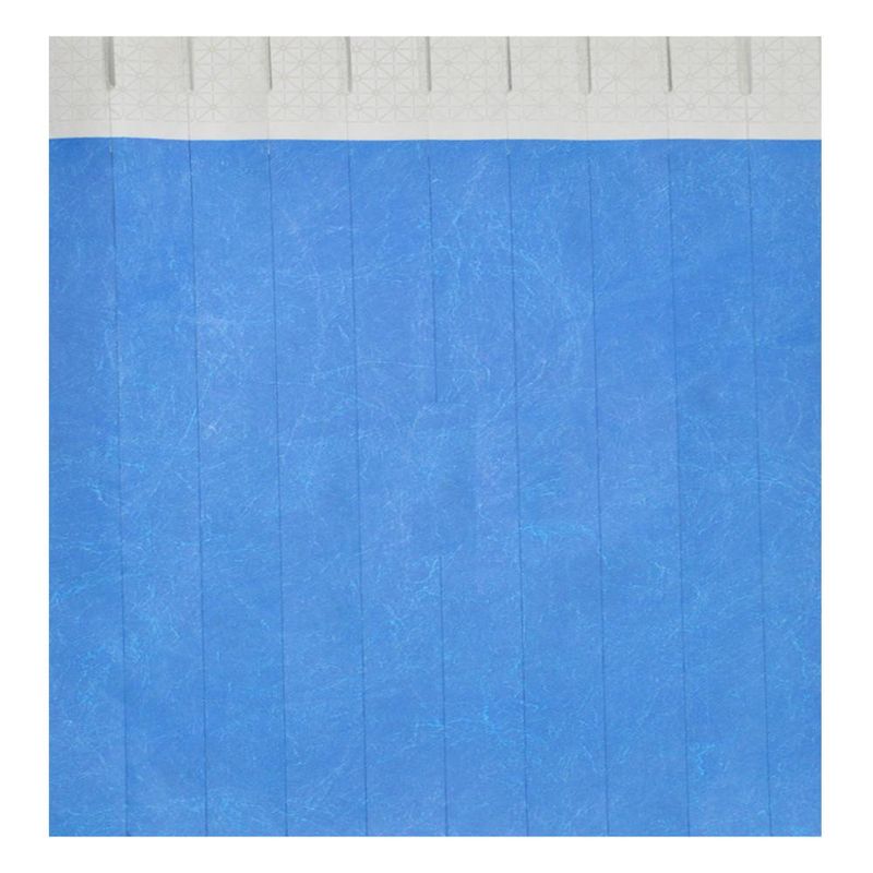 Pulseira de Identificação Tyvek Laser Pro Eco C/ Lacre Adesivo 18.41x245mm Ref. 5047 Azul Singulares (100 unidades)