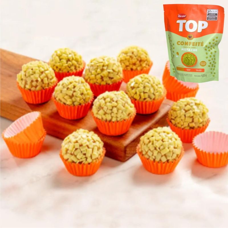 Confeito de Chocolate Sabor Pistache Top Harald (400 gramas)